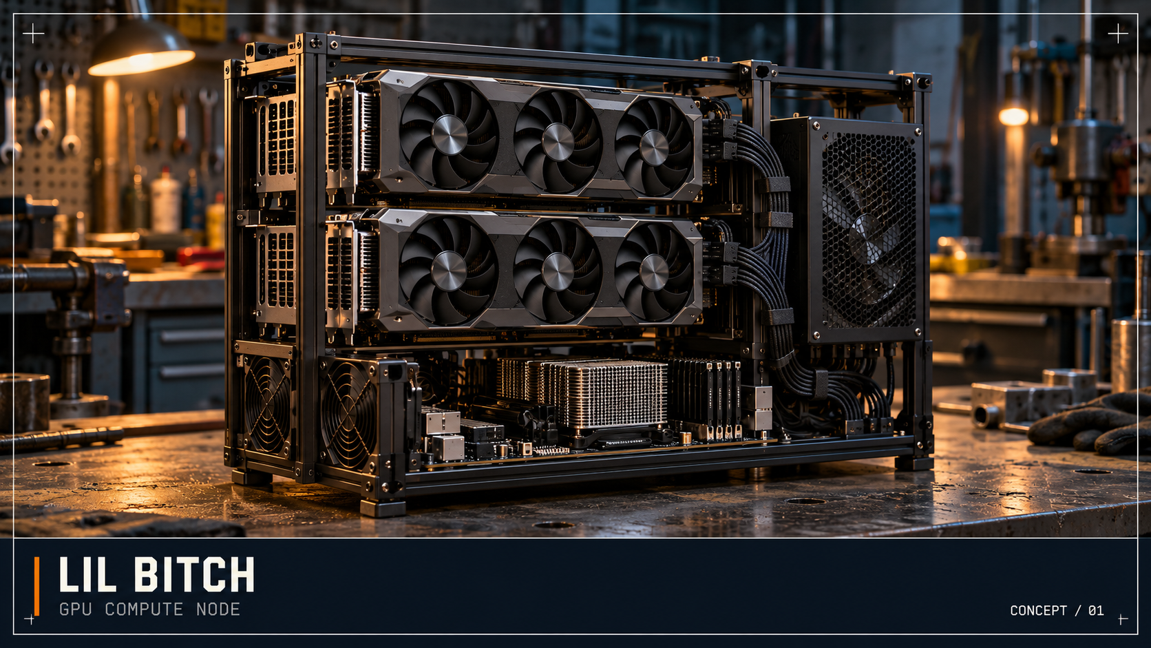 Supplied Lil Bitch GPU compute node concept artwork